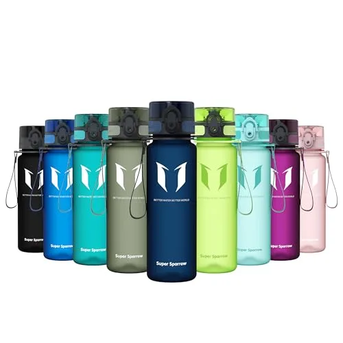 Sparrow Gourde Sport 500ml/750ml/1L - sans BPA - Tritan Plastique Bouteille