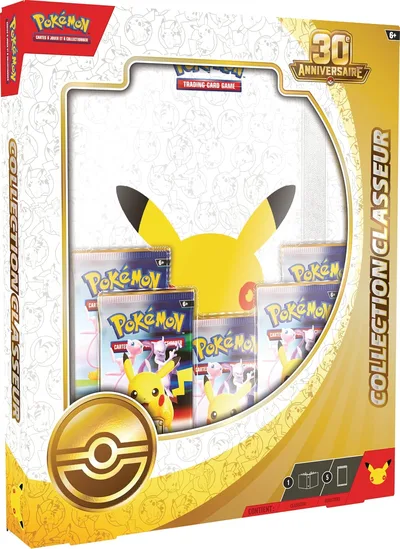 Pokémon : Sammelmappe zum 30. Geburtstag des Pokémon TCG (1 Ordner und 5 Booster)