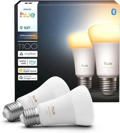 Philips Hue Żarówka Smart LED A60 E27, 2 Szt