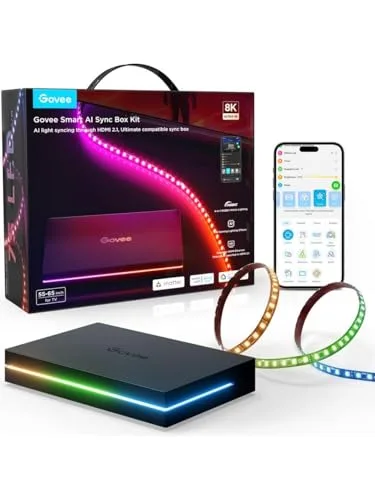 Govee AI Sync Box 2 Retroilluminazione LED da 55-65 Pollici per TV