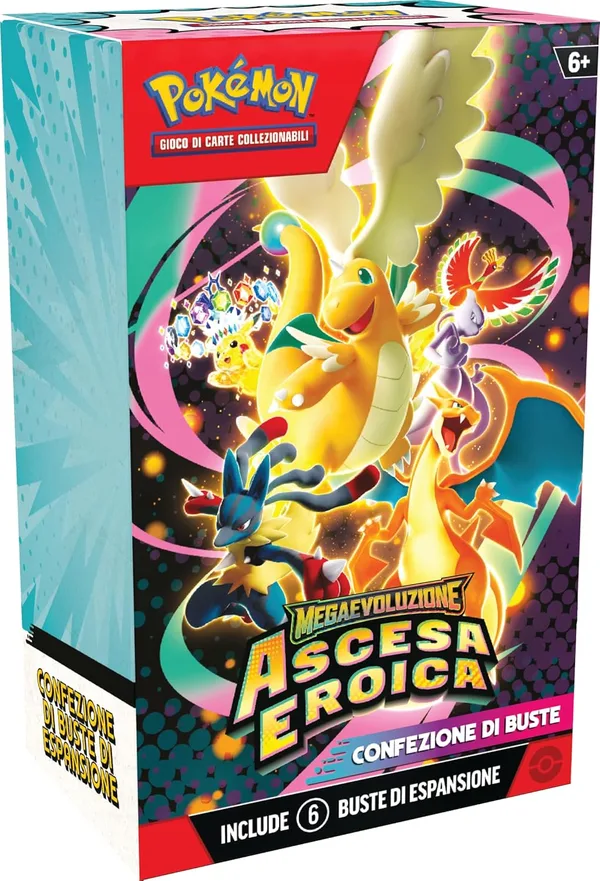Pokémon: MegaEvolution Expansion Box - Heroiczne powstanie GCC Pokémon (sześć dodatków), wydanie włoskie