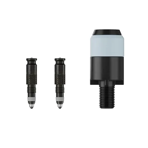 Schwalbe Clik Valve Conversion Set – Innovation de Valve pour gonflage de pneus vélo – Kit de Conversion pour valves Presta/SV avec Adaptateur de tête de Pompe