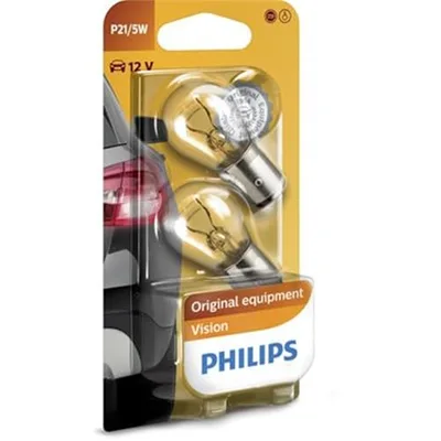 Philips 0730013 Żarówka, Szary, P21/5W, 2 Sztuki