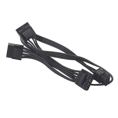 Corsair - Cable adaptador de alimentación modular de 6 pines macho a 3 x 4 pines Molex hembra para tarjeta elevadora de minería BTC de 20 pulgadas