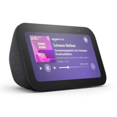 Echo Show 5 (Neueste Generation) | Kompakter smarter Touchscreen zum Steuern deines Smart Homes und mehr | Anthrazit, mit Alexa+ Early Access