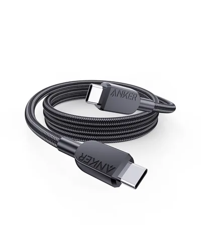 Anker kabel USB-C, 240 W, 0,9 m, czarny, MacBook, iPad, iPhone | Kabel USB-C do ładowania iPhone 15/16/17 Pro Max, Samsung Galaxy S25/S26, MacBook Pro/Air oraz iPad Pro/Air.