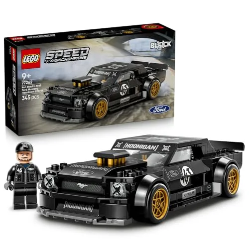 LEGO Speed Champions La Ford Mustang Hoonicorn V1 de 1965 de Ken Block - Jouet Voiture - Maquette avec Minifigurine Collector - Déco Chambre d'enfant - Cadeau STEM pour Garçon dès 9 Ans ou Fan 77262