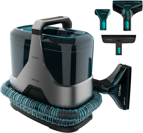 Cecotec Conga 6000 Carpet&Spot Clean XXL Advance środek do czyszczenia dywanów i odkurzaczy – Conga 6000 W, rozpyla, odkurza i czyści, siła ssąca 15 kPa, zbiornik 1300 ml, promień działania 7 m