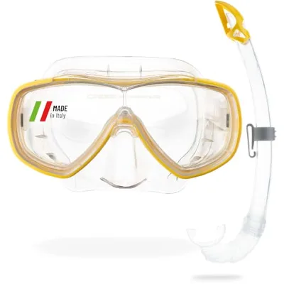 CRESSI Onda - Single Máscara Onda o Set Combinado Máscara Onda + Snorkel Mexico para Buceo y Snorkeling, Talla Única, Unisex