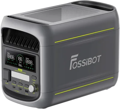 Fossibot Polska F1800 Przenośna Elektrownia 1024Wh LiFePO4 -Stacja Zasilania VAT 23%, 1800W Power station 7 portów，5-letnia gwarancja