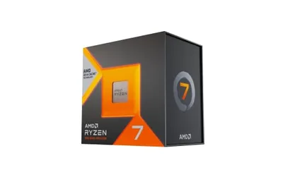 AMD Ryzen 7 7800X3D Procesador con tecnología 3D V-Cache (tarjeta gráfica Radeon integrada, 8 núcleos/16 threads,120W TDP,Socket AM5, 104MB Caché, Reloj de aumento máx. hasta 5.0 GHz, sin ventilador)