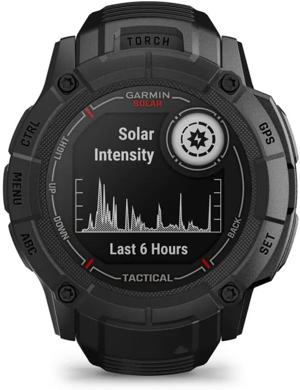 Garmin Instinct 2X Solar Tactical Edition Smartwatch GPSe, Czarny, XL