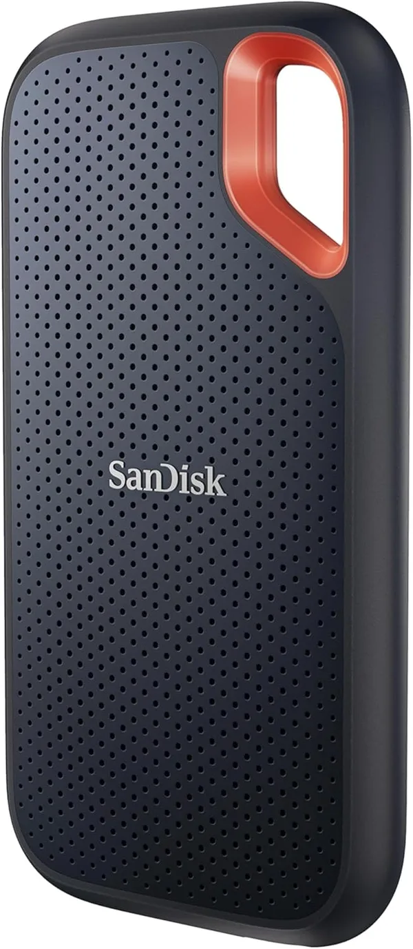 SanDisk Extreme Przenośny dysk SSD 4TB (Dysk zewnętrzny SSD NVMe, prędkością odczytu/zapisu do 1050 MB/s/1000MB/s, USB-C, Stopień ochrony IP65 zapewniający wodo- i pyłoodporność) Czarny