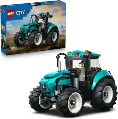 LEGO City Traktor 60498 | Traktor dla dzieci, zestaw klocków konstrukcyjnych, prezent dla chłopca i dziewczynki, dla 6-latka, 204 elementy
