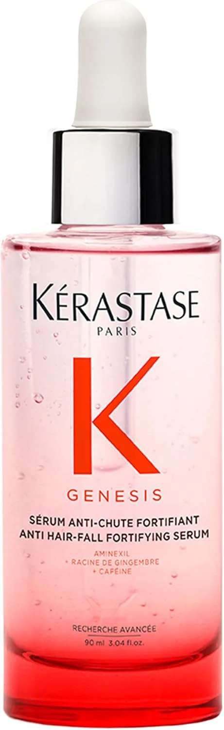 Kérastase, Genesis, Sérum Anti-caída, Fortificante, Activador y Fortalecedor Diario, Para Pelo Débil o Frágil, Sérum Anti-Chute Fortifiant, 90 ml
