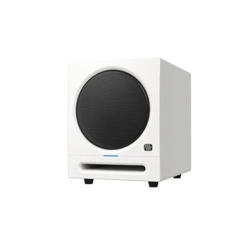 PreSonus Eris Sub 8BT, Subwoofer Attivo da Studio 8" con Bluetooth per Multimedia, Gaming, e Produzione Musicale di Qualità Studio - Bianco