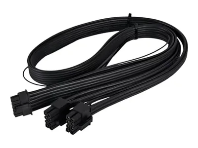 For Cooler Master 12VHPWR Ersatzkabel, 2 × 8 Pin auf 16 Pin PCIe 5.0 Stromkabel für Cooler Master V SFX Series PSUs, 600W 12+4Pin GPU-Stecker für RTX 4090 4080 4070 Ti 3090 Ti, 16AWG, 60cm