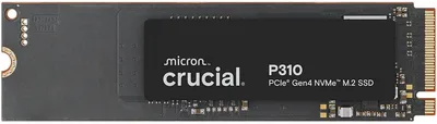 Crucial P310 SSD 1TB PCIe Gen4 NVMe M.2 2280, fino a 7.100 MB/s, Compatibile con Notebook, PC Desktop & Dispositivi Portatili da Gaming, Hard Disk Interno - CT1000P310SSD801