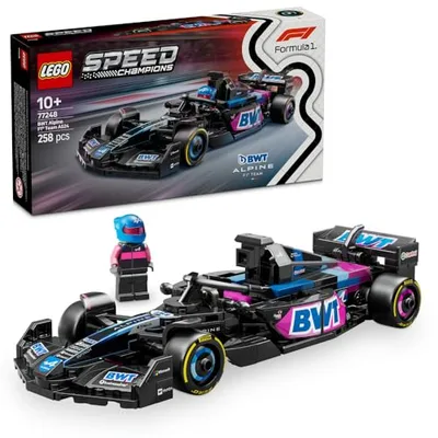 LEGO Speed Champions BWT Alpine F1 Team A524 Rennauto - Spielzeug mit Formel 1 Minifigur zum Sammeln - Geschenk für Jungen & Mädchen ab 10 Jahren und Erwachsene Motorsport Fans 77248