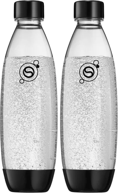 SodaStream 1 Litrowe Butelki Fuse, Czarne Dwupak