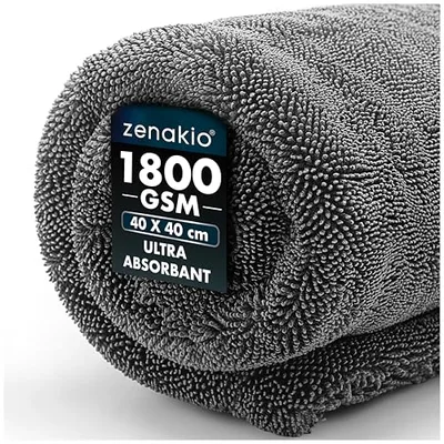 Paño Secado Coche 40x40 cm Ultraabsorbente Gris