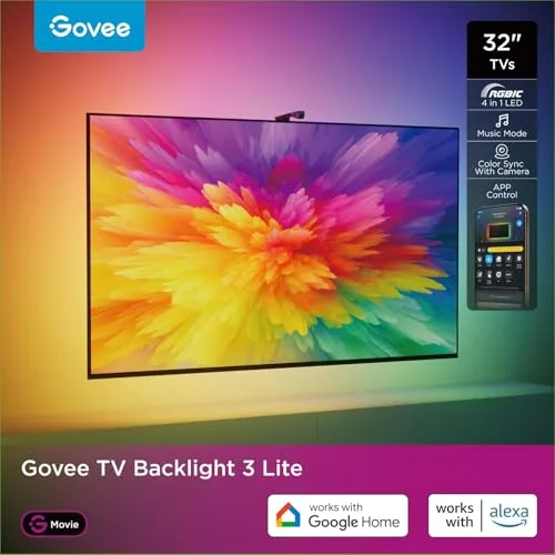 Govee Éclairage Arrière TV 3 Lite, 1,8 m pour 32 pouces