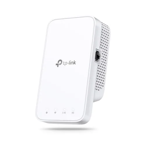 TP-Link Wzmacniacz RE330 WLAN AC1200 (867 Mb/s 5 GHz + 300 Mbps 2,4 GHz, wzmacniacz WiFi, sterowanie aplikacją, wskaźnik siły sygnału, kompatybilny ze wszystkimi urządzeniami WLAN, tryb AP)