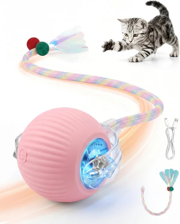 Interaktives Katzenspielzeug Ball, Elektrischer Katzenball Für Drinnen