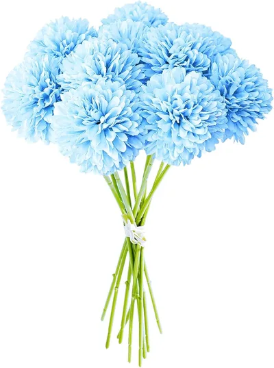 12 Stück Künstliche Hortensienblüten Künstliche Blumen Chrysantheme