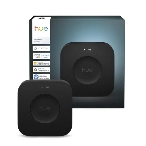 Philips Hue Bridge Pro, Hub wifi per illuminazione smart, Nero