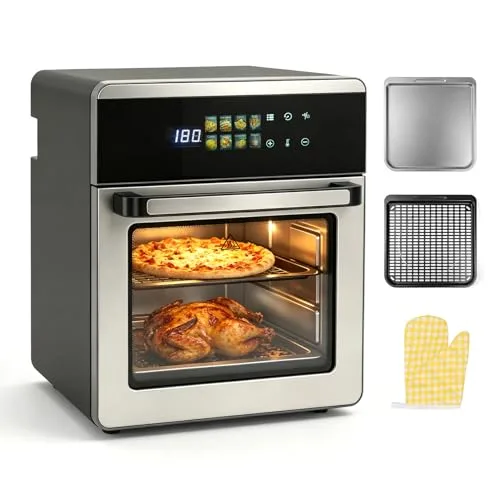 Frytkownica beztłuszczowa 16L, Air Fryer 8 w 1, stal nierdzewna