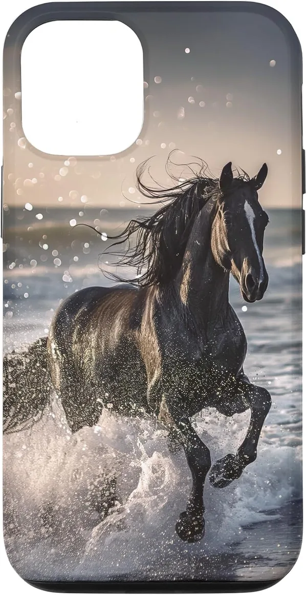 Cheval de Plage Propriétaire de Cheval Coque pour iPhone 12/12 Pro