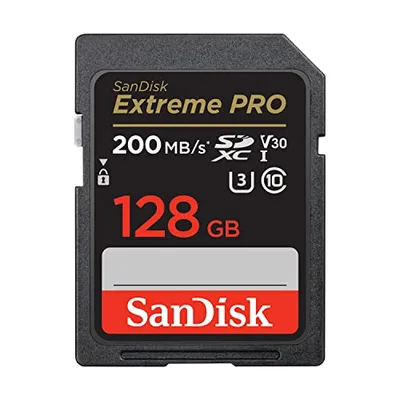 Sandisk Extreme SDSDXXD-128G-GN4IN Karta Pamięci Microsd, Czarny, 128 GB