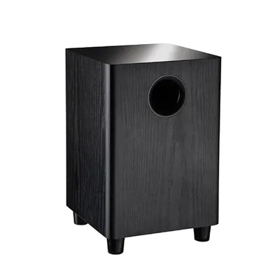 PUSOKEI Caisson de Basses alimenté de 6,5 Pouces, Haut-Parleur de Caisson de Basses de Cinéma Maison Passif alimenté par 100 W, Plug and Play pour Systèmes et Amplificateurs de Cinéma