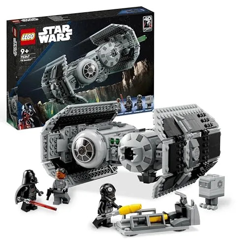 LEGO Star Wars 75347 TIE Bomber - Modello di Astronave Giocattolo con un Droide Gonk e la Minifigure di Darth Vader con Spada Laser - Regalo per Bambini da 9 Anni in su