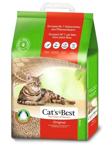 Żwirek dla kota zbrylający 100% biodegradowalny CAT'S BEST ORIGINAL Eko Plus 20l/8,6kg