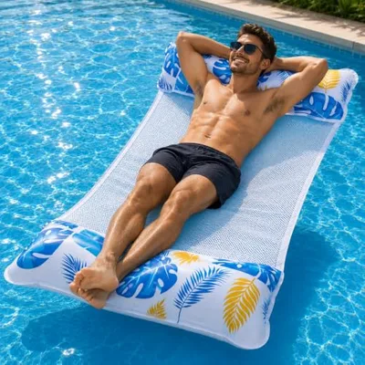 Colchón hinchable para piscina y playa, juguete de agua para adultos y niños, hamaca de agua