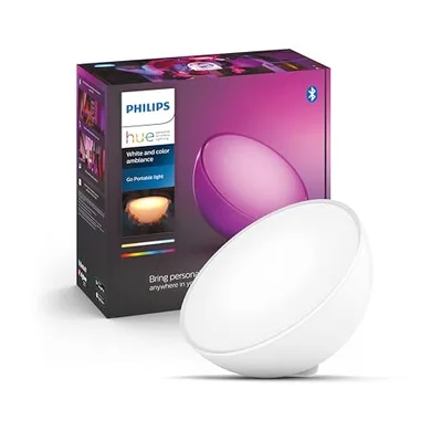 Philips Hue Go, Lampada portatile LED smart, Bianco