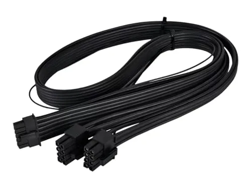 For Cooler Master 12VHPWR Ersatzkabel, 2 × 8 Pin auf 16 Pin PCIe 5.0 Stromkabel für Cooler Master V SFX Series PSUs, 600W 12+4Pin GPU-Stecker für RTX 4090 4080 4070 Ti 3090 Ti, 16AWG, 60cm