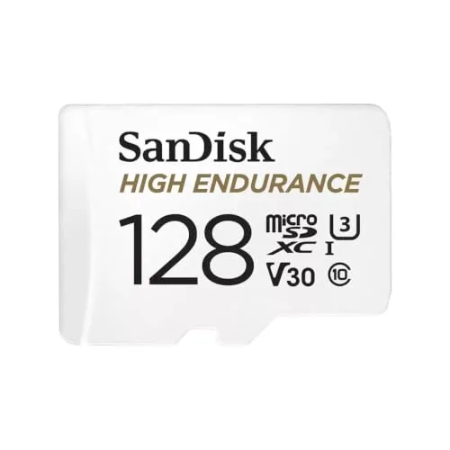 Sandisk High Endurance SDSQQNR-128G-GN6IA Karta Pamięci, Biały, 128 GB