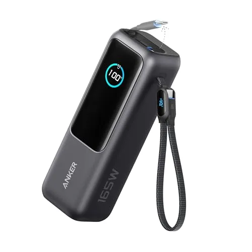 Anker powerbank do laptopa 165 W 25000 mAh z wysuwanym kablem 70 cm