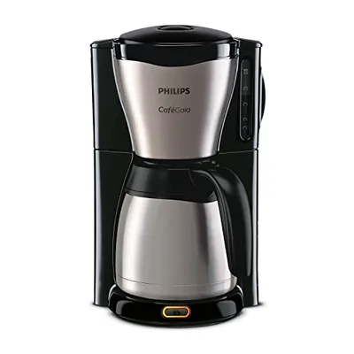 PHILIPS Cafetera de Goteo, Jarra Térmica 1,2L, 15 Tazas, Acero Inox