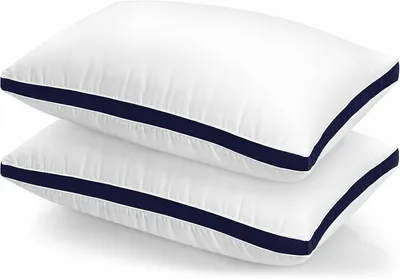 Utopia Bedding Poduszki Do Spania (2 Pack) - 40 x 70 cm, Premium Jakość Miękkie Dla Przodu, Z Powrotem I Bok Śpiących (Granatowa)